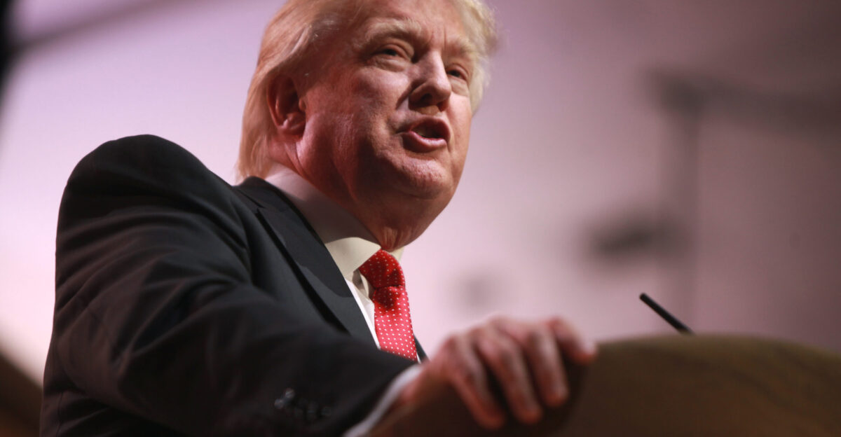 Donald Trump speaking at the 2014 Conservative Political Action Conference CPAC in National Harbor Maryland Please attribute to Gage Skidmore if used elsewhere