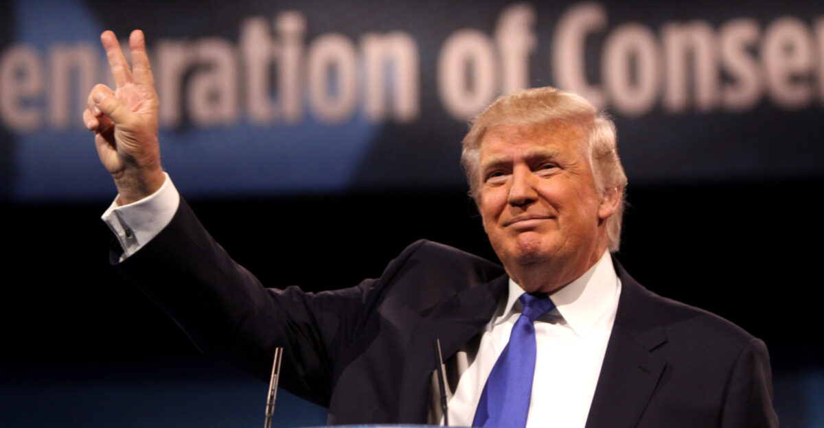 Donald Trump speaking at the 2013 Conservative Political Action Conference CPAC in National Harbor Maryland Please attribute to Gage Skidmore if used elsewhere