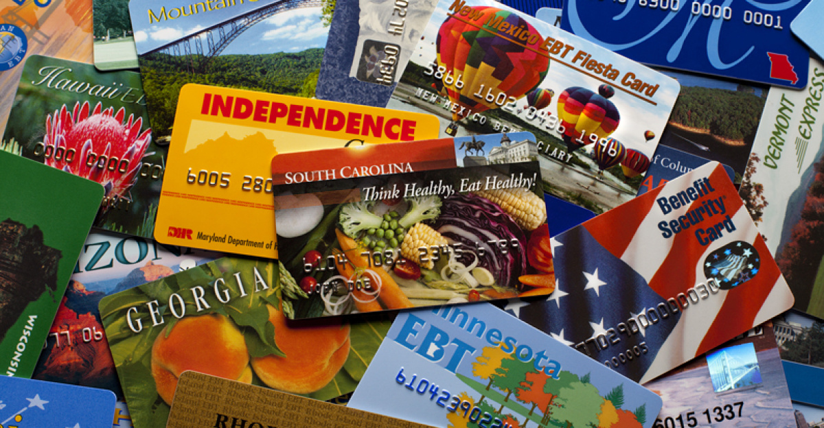 <a href="https://en.wikipedia.org/wiki/en:Electronic_benefit_transfer" class="extiw" title="w:en:Electronic benefit transfer">EBT cards</a> from several states