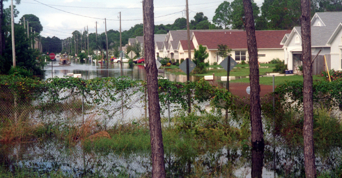 The aftermath of a storm that dropped 25 inches of water in 24 hours...