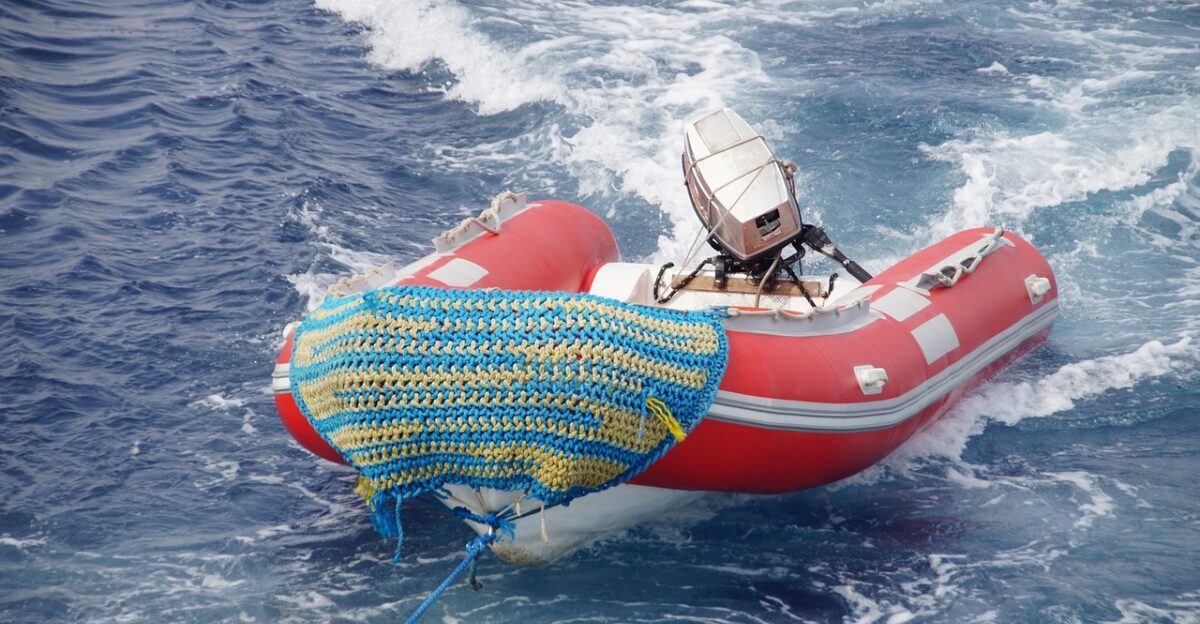 boat inflatable boat sea nature engine rubber raft