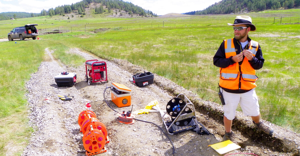 Students on 2016 Geophysics Field Camp near Pagosa Springs CO led by Professor Andrei Swidinsky Photos courtesy of the students and staff of the Department of Geophysics