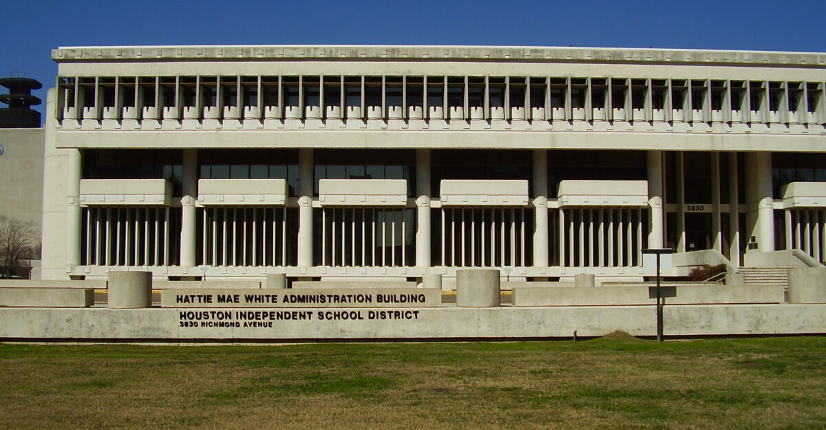 Former Houston Independent School District headquarters Hattie Mae White Administration Building