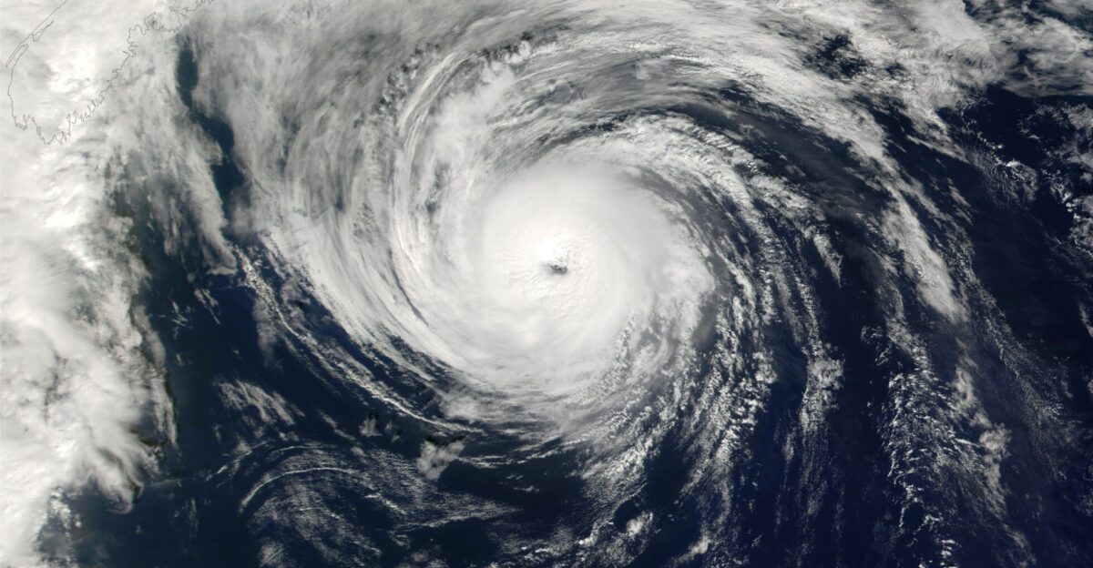 With wind gusts approaching 100 knots or 127 miles per hour Hurricane Humberto is shown here just off of the southeastern coast of Nova Scotia This true-color image was aquired from data collected by MODIS at 14 35 UTC on September 26 2001 and captures the hurricane before it turned away from Canada and began to head eastward out over the North Atlantic The storm originated northeast of Puerto Rico on September 21 2001 as a tropical depression progressed into a tropical storm and finally became a hurricane as it moved northward parallel to the eastern seabord of the U S Forecasters are projecting that the storm will continue to weaken over the next 24 hours as it continues to track across the Atlantic