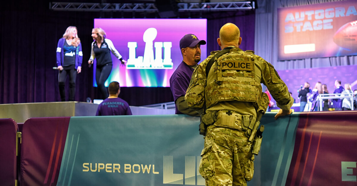 HSI SRT members will be a visible presence throughout Super Bowl week leading up to the big game