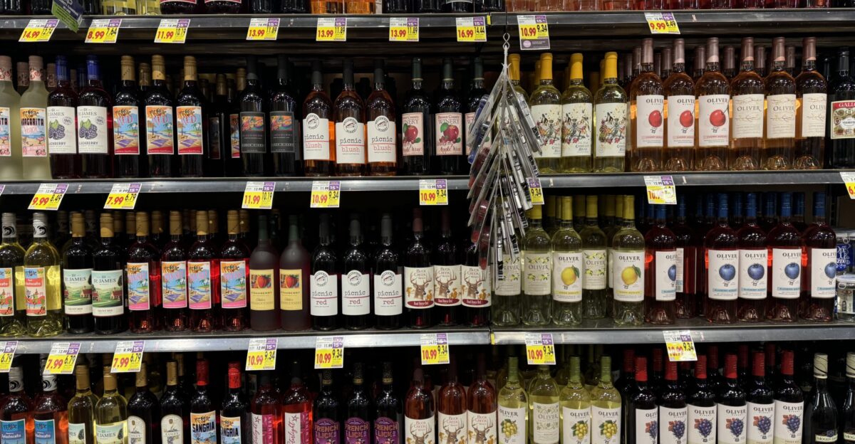 Indiana wine at Kroger