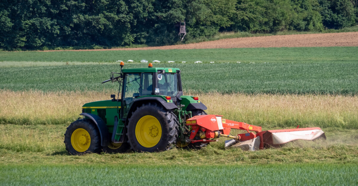 John Deere Tractor with Kuhn Mower