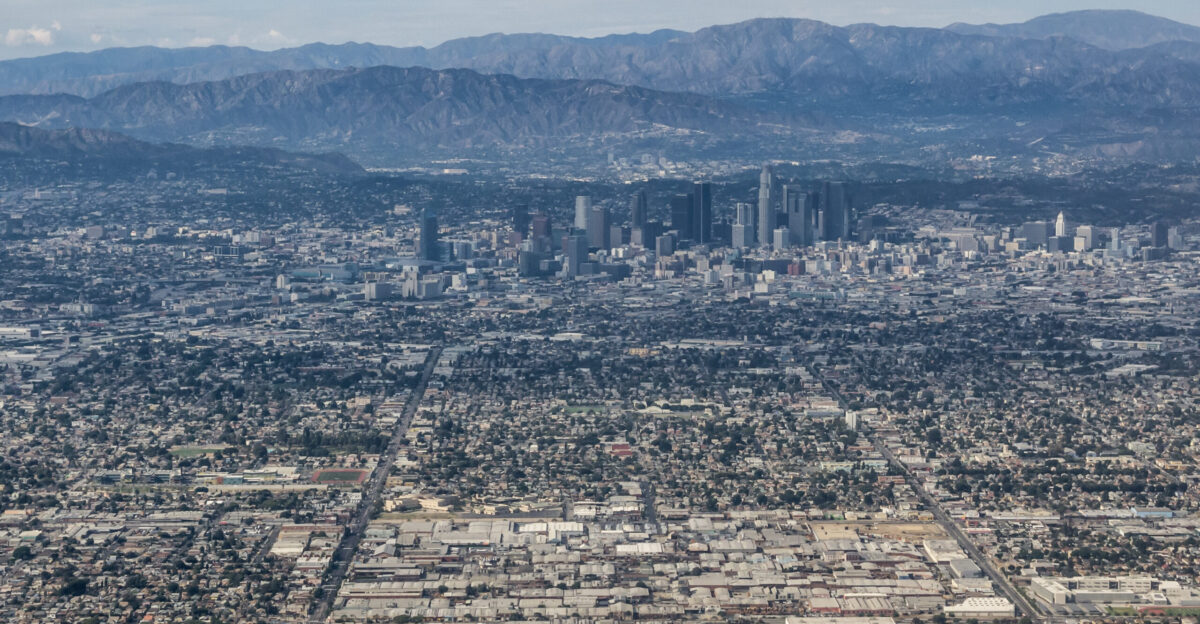 Aerial view of Los Angeles