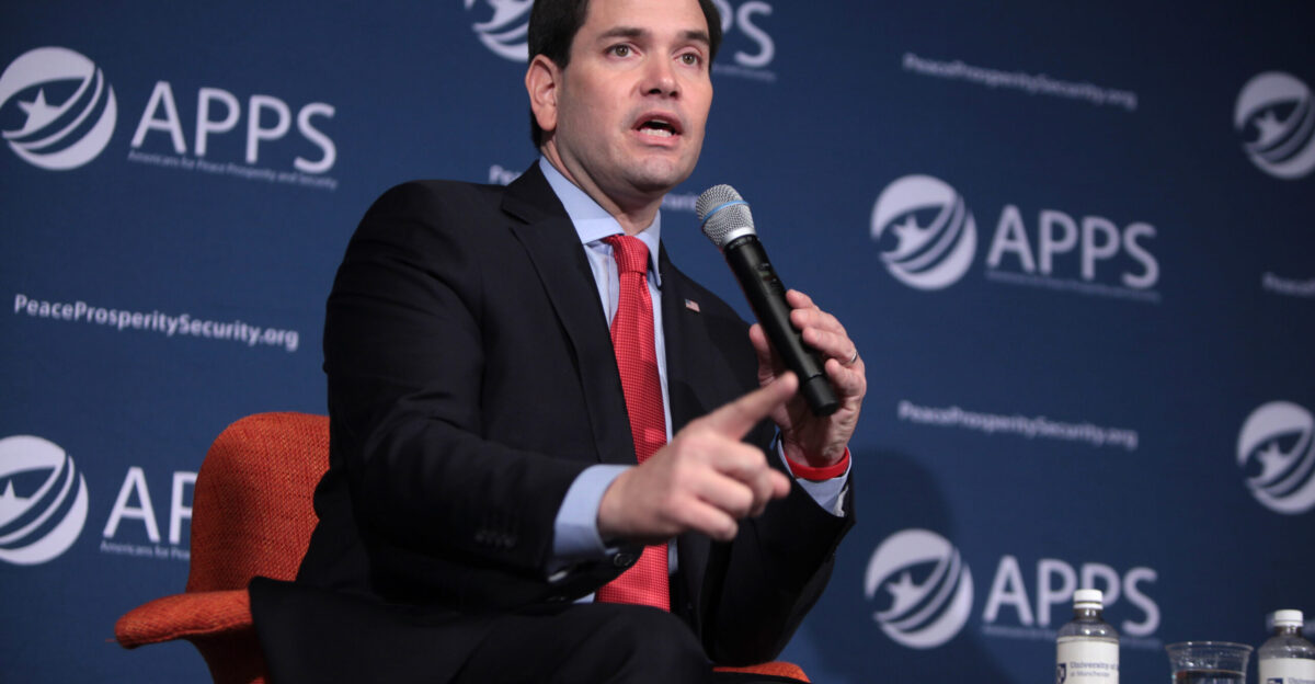 Marco Rubio speaking at an event in Manchester New Hampshire