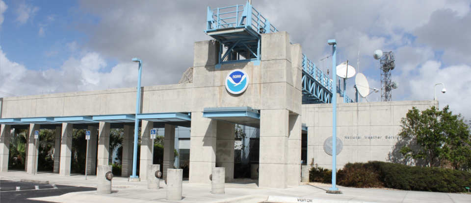 The National Hurricane Center is co-located with the National Weather Service Miami-South Florida Weather Forecast Office on the campus of Florida International University in Miami Florida