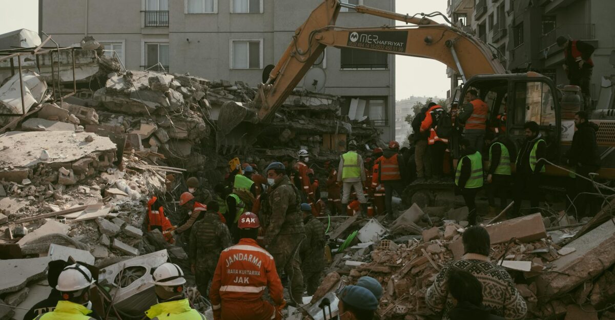 Rescuers work tirelessly amidst rubble in Antakya Hatay T rkiye after an earthquake