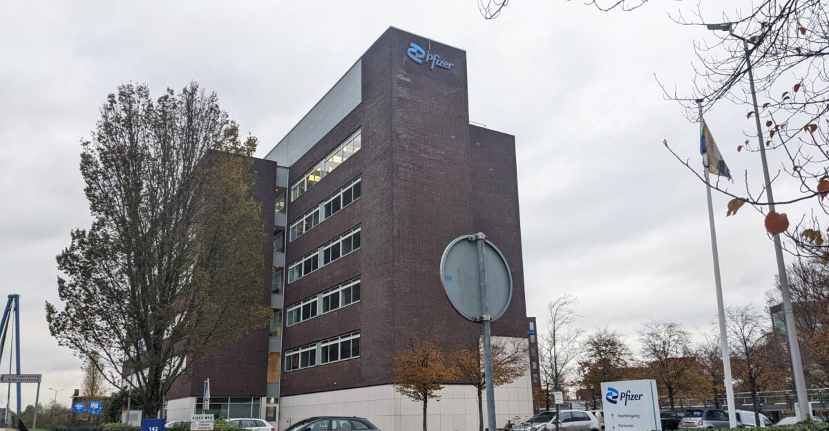 A Pfizer office that is located in the Rijnmonder city of Capelle aan den IJssel South Holland