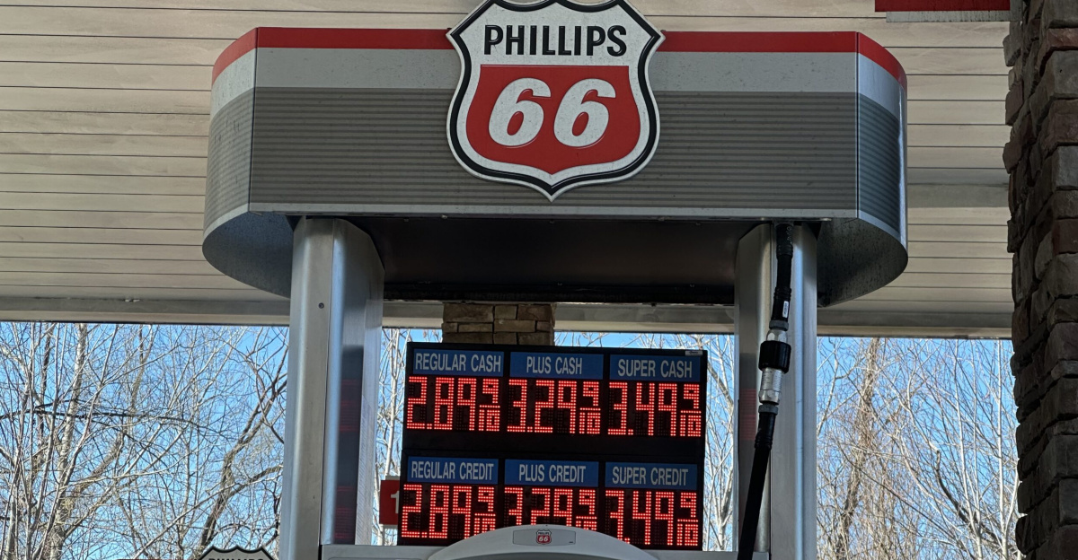 Phillips 66 gas pump in Stanhope, NJ