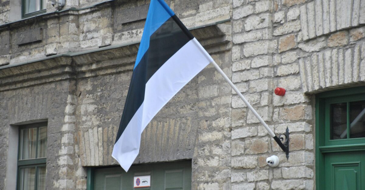 flag placed on wall