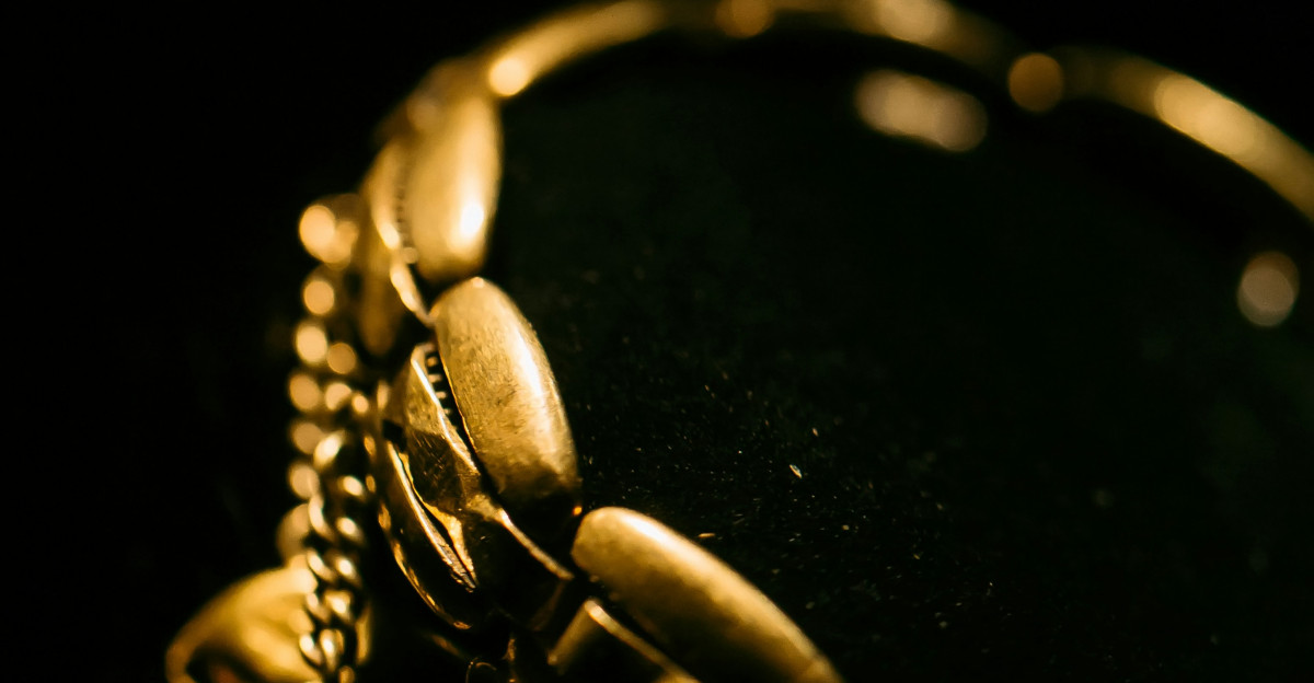 black and silver beaded bracelet