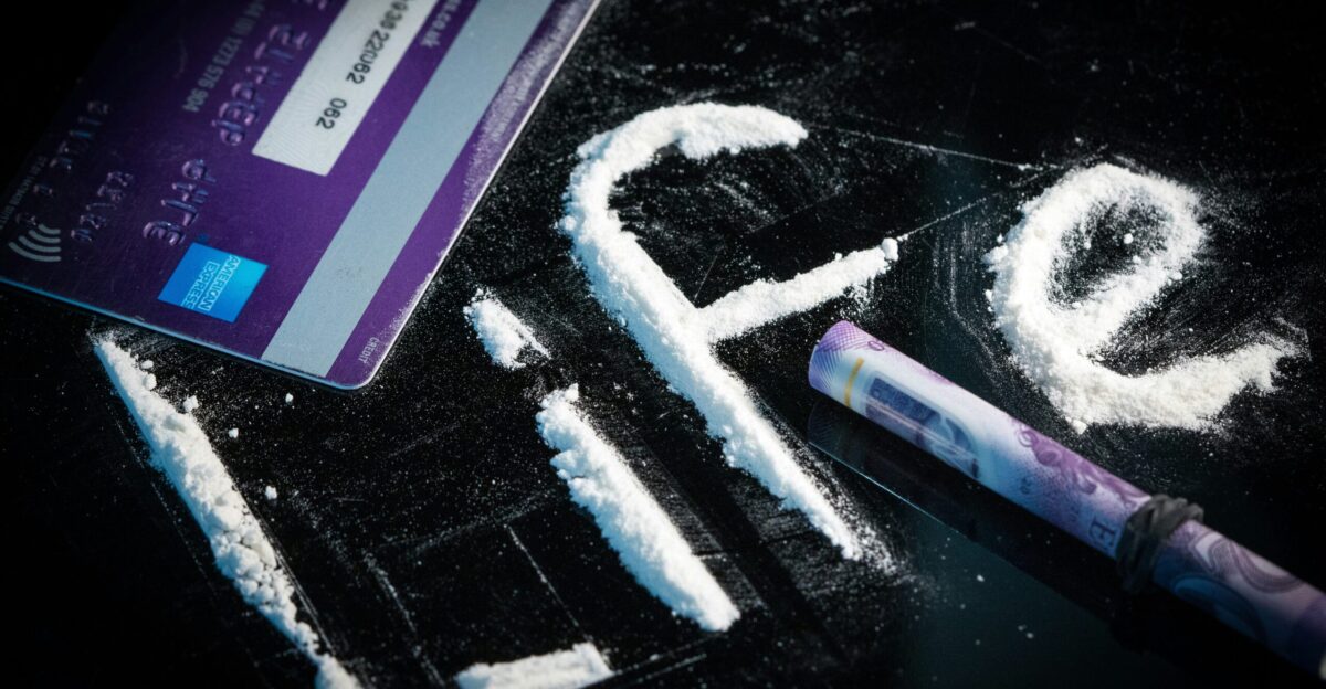 pink and white card on black surface