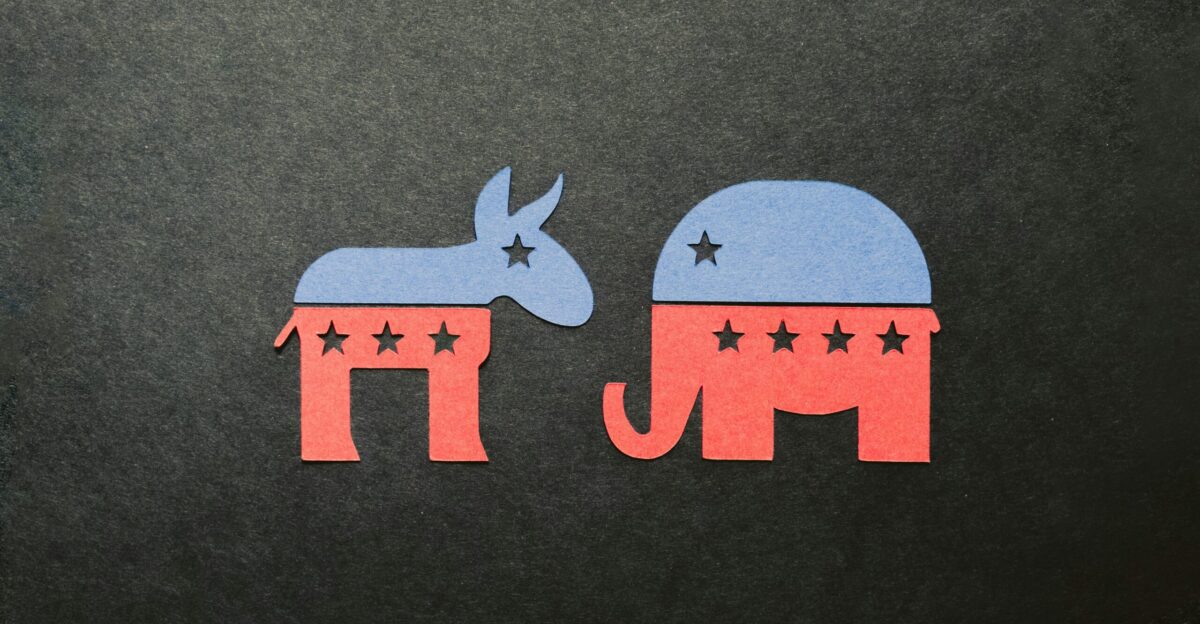 a picture of an elephant and a donkey