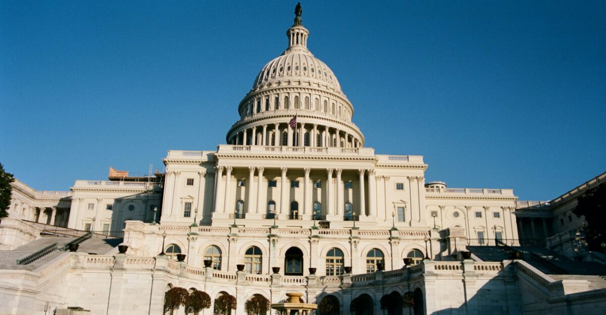the capitol building in washington d c on a sunny day