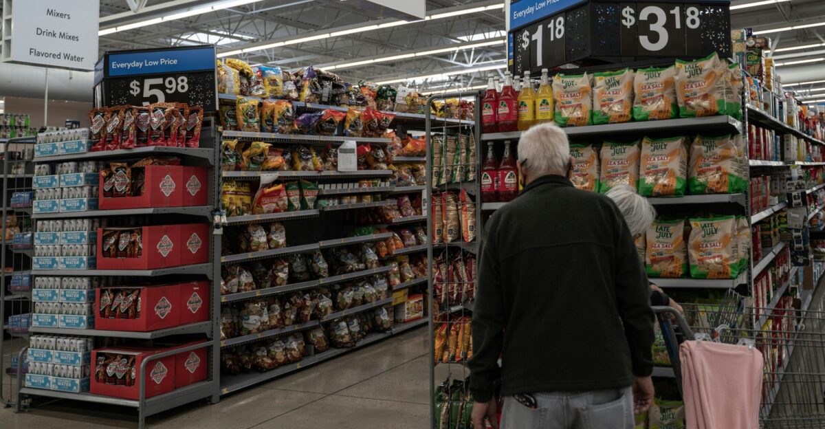 a person standing in a store