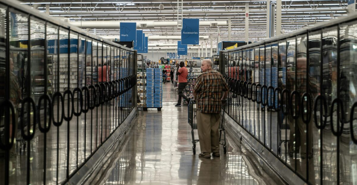 people walking in a train station