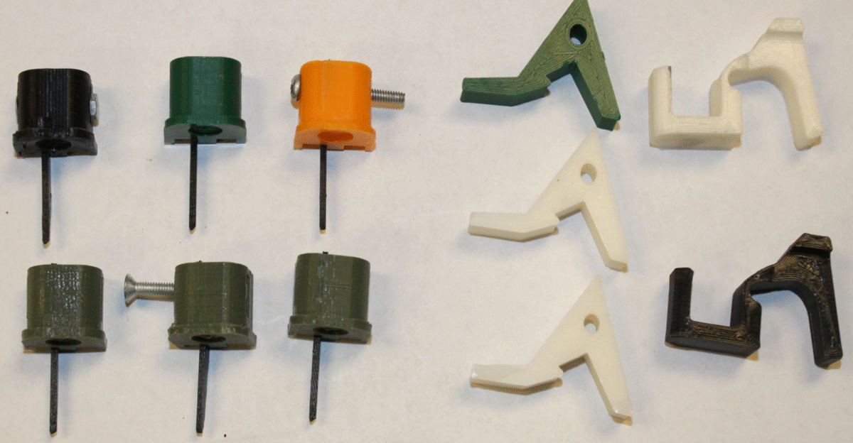 Some privately made machine gun conversion devices Glock switches are featured on the left Conversely the so-called swift link devices are featured on the right