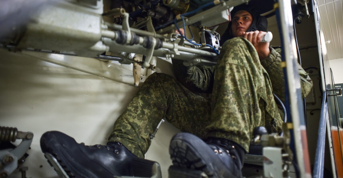 Russian Ground Forces IFV driver training simulator