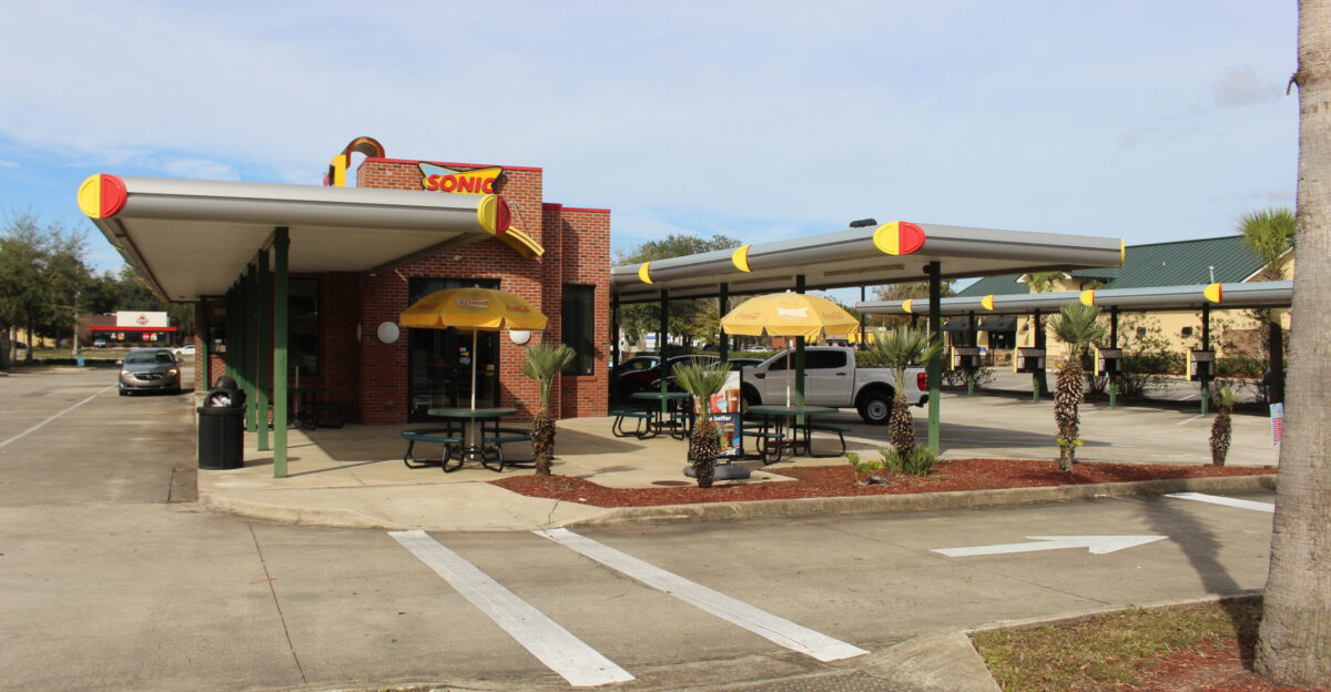 This Sonic drive-in Restaurant also has indoor seating Butler Point Rd Jacksonville Duval County Florida