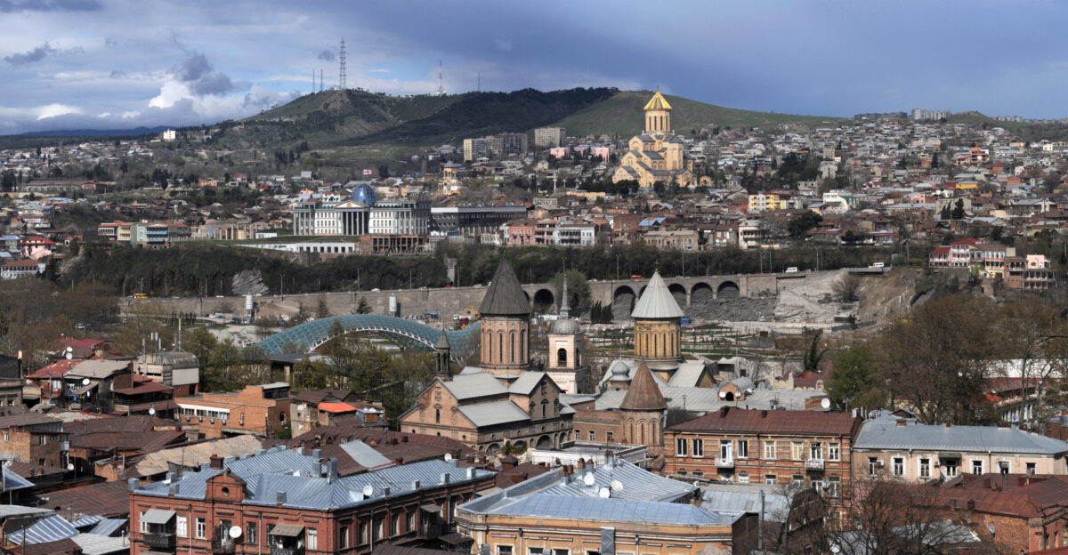Panoramic view of Tbilisi Georgia