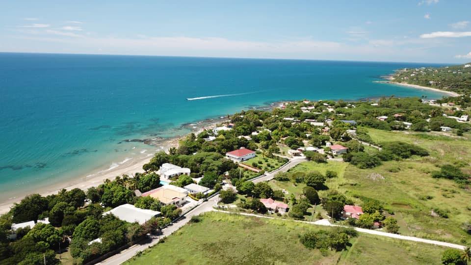 Drone shot over Treasure Beach Jamaica