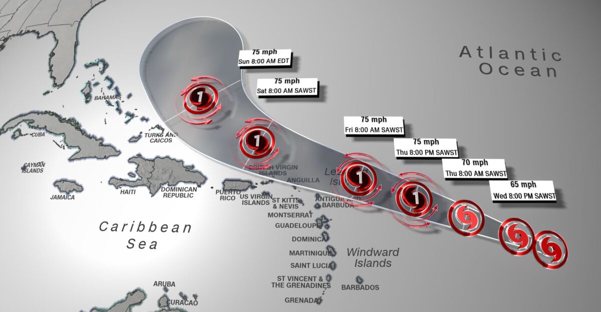 Tropical Storm Jerry has formed in the Atlantic and could become a