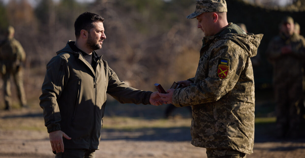 On the occasion of the Day of Missile Forces and Artillery and the Engineering Troops Day Ukrainian President Volodymyr Zelenskyy met with the servicemen of these branches of the military and presented them with state awards Today we celebrate the professional day of those warriors who are the backbone of all the Defense and Security Forces of Ukraine This is the Day of Missile Forces and Artillery and this is the Engineering Troops Day These are the branches of the military that create a reliable foundation for the resilience of Ukraine s defenders and the advancement of our units the Head of State said in his speech The President said that Ukrainian Missile Forces and Artillery have become some of the most powerful in the world as they can be effective even when the enemy has superiority in resources Ukrainians can amaze with precise hits on the occupier - on their positions on their systems - even when most do not believe in the realism of some of our strikes Ukrainians can be as effective as needed to overcome any complex even very difficult situations Volodymyr Zelenskyy said