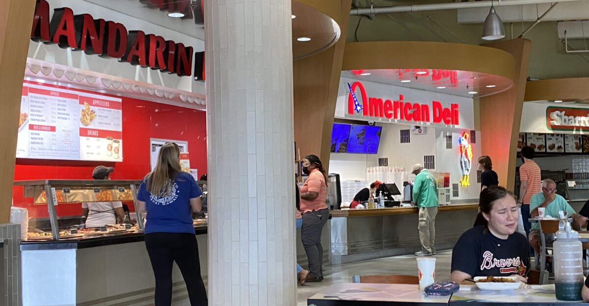 The last 2 restaurants in the Georgia Square Mall food court r