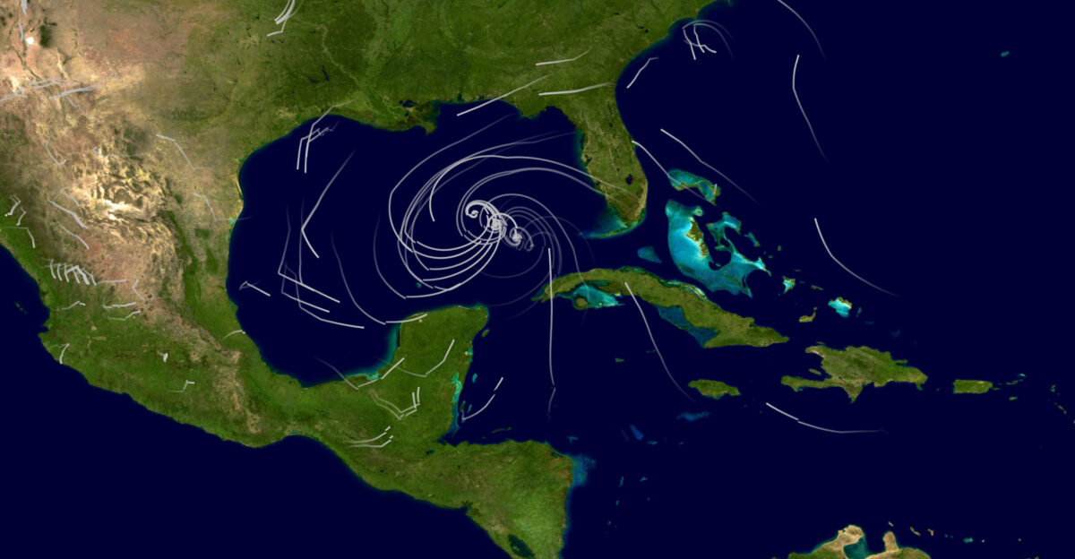 When Hurricane Katrina moved over the Gulf Coast of the United States on August 29 2005 its effects were felt far from the reach of its powerful winds drenching rains and surging surf The storm s impact reverberated across the United States and the world its tragedy still ringing fresh after a year Though Katrina achieved the infamous distinction of being among the worst natural disasters in the United States some good did come of the storm Hurricane Katrina provided the perfect proving ground for the latest global atmospheric model developed at NASA Goddard Space Flight Center The model was not designed to forecast weather but it provides a picture of the processes that drive weather By gaining a clearer understanding of the atmosphere particularly as it relates to hurricanes scientists can improve forecasts and better forecasts can save lives This image shows winds predicted by the model for August 28 2005 the day Hurricane Katrina was at its strongest White swirls near the center of the image illustrate the 161-mile-per-hour winds that circled through the storm on August 28 The lines resemble comets streaking through the sky except that the lines are darkest at the head in the direction that the wind is moving The length of the lines indicates how much the air had moved during a six-hour period The concentrated dots that extend diagonally across the image show the eye of the storm moving steadily northwest towards the United States The animation tracks Hurricane Katrina from August 23 to August 31 2005 The predictions shown here closely matched the actual track the storm took The model that generated the wind predictions shown here is called GEOS-5 for Goddard Earth Observing System It incorporates satellite data collected by NASA s suite of Earth-observing satellites to describe how the atmosphere works Basically scientists want to know if temperatures winds and water vapor are this then what will the atmosphere do What underlying physical processes drive air circulation around the globe More specifically why do some storms turn into monstrous hurricanes while others break apart into wisps of cloud In many other scientific fields such questions are answered in the lab where scientists can make small tweaks to one thing to see how the whole system will react But scientists studying the Earth have no such lab they can t adjust the flow of the wind to see how changes affect storm formation Instead they build a model a mathematical description of the atmosphere in all of its complexities If the model is accurate then it can become the lab where scientists can change temperature or wind or humidity to see how each affects storm formation In this way scientists get a clear picture of how the atmosphere works But the information the model provides is only as good as the model itself To know how well GEOS-5 represented what the atmosphere would actually do scientists at Goddard ran a simulation of the 2005 hurricane season What better way to test the model than to see how well it represented one of the most powerful storms Nature is capable of producing They fed the model information from NASA satellites to keep current conditions up-to-date and predicted how each storm would develop and move across the Atlantic Though the model wasn t perfect it did predict Hurricane Katrina very well The model is also running through the 2006 hurricane season in a project called MAP 06 Image and animations by Perkins de La Beaujardiere and Shirah NASA GSFC Scientific Visualization Studio Click here read more on Hurricane Katrina The 5th Anniversary NASA Retrospective Click here to read more on the subject from the Geeked on Goddard Blog NASA Goddard Space Flight Center is home to the nation s largest organization of combined scientists engineers and technologists that build spacecraft instruments and new technology to study the Earth the sun our solar system and the universe Follow us on Twitter Join us on Facebook