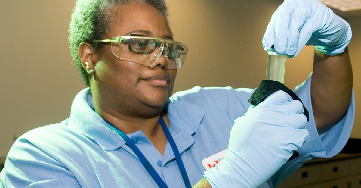 A scientist inspects a water sample In 2010 EPA identified a list of 134 chemicals that will be screened for their potential to disrupt the endocrine system Endocrine disruptors are chemicals that interact with and possibly disrupt the hormones produced or secreted by the human or animal endocrine system which regulates growth metabolism and reproduction The list includes chemicals that have been identified as priorities under the Safe Drinking Water Act SDWA and may be found in sources of drinking water where a substantial number of people may be exposed The list also includes pesticide active ingredients that are being evaluated under EPA s registration review program to ensure they meet current scientific and regulatory standards The data generated from the screens will provide robust and systematic scientific information to help EPA identify whether additional testing is necessary or whether other steps are necessary to address potential endocrine disrupting chemicals a href rel nofollow Eric Vance photographer