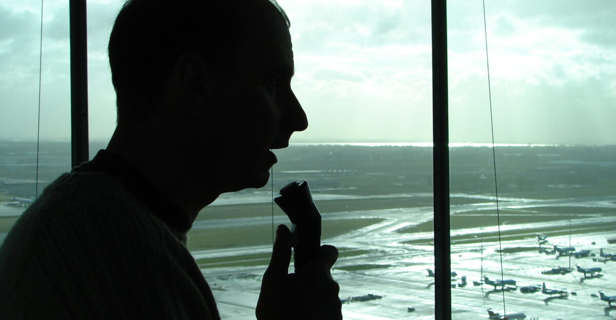 Air Traffic Controller in EHAM TOWER Schiphol Airport