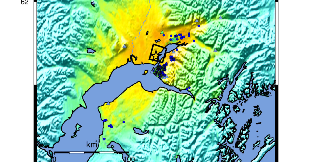 Shakemap for the 2018 Anchorage earthquake