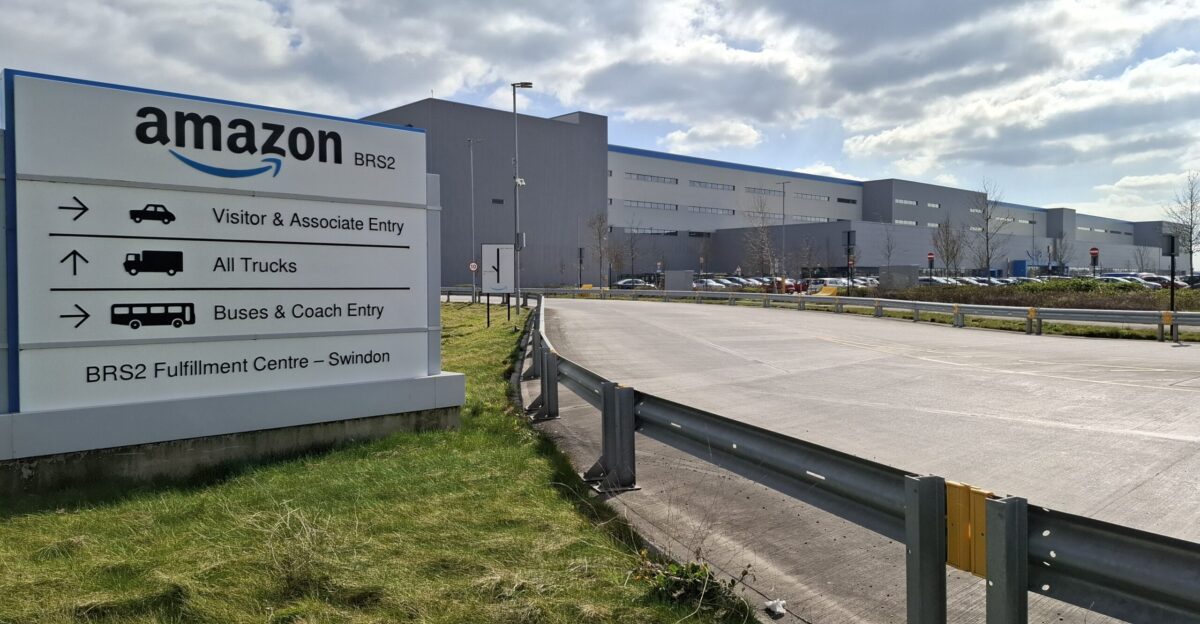 Amazon fulfilment centre in Swindon known as BRS2