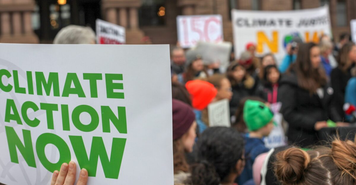 Climate action protest