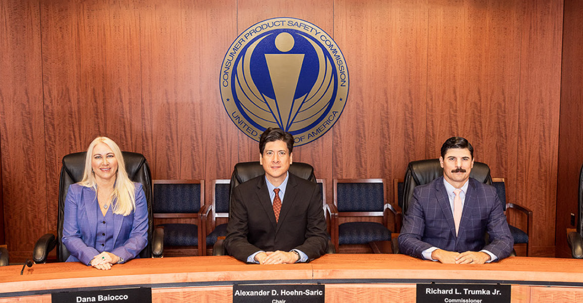 Group photo of the Consumer Product Safety Commission, taken on August 16, 2022.
