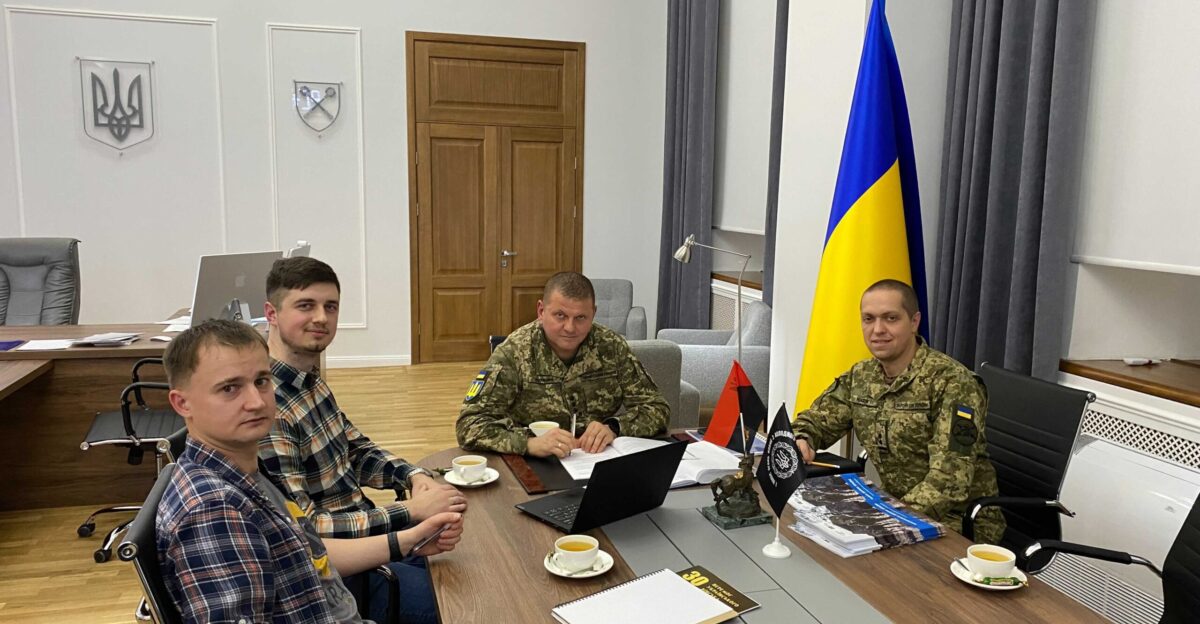 Director and Fund s analyst at a meeting with Valerii Zaluzhnyi Commander-in-Chief of the AFU centre