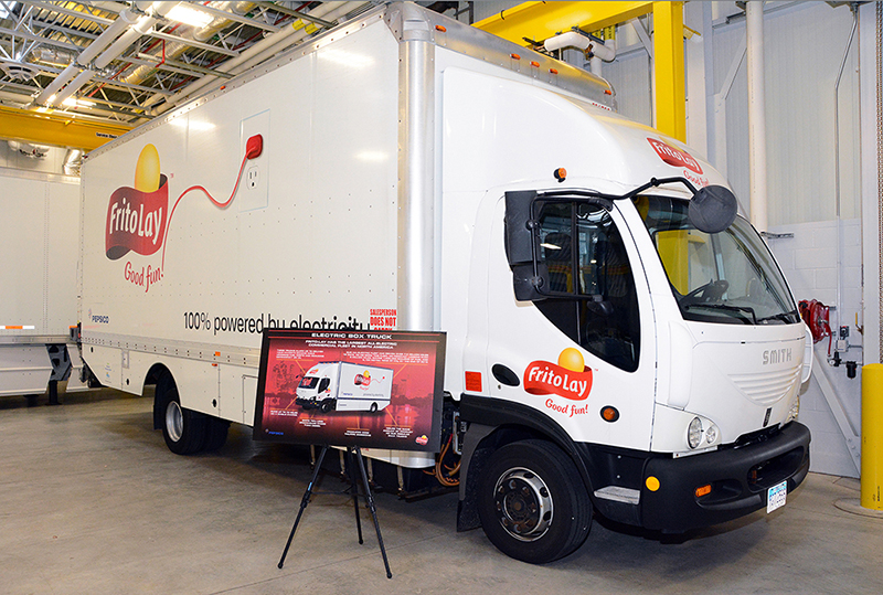 Smith Electric box truck operated by Frito Lay