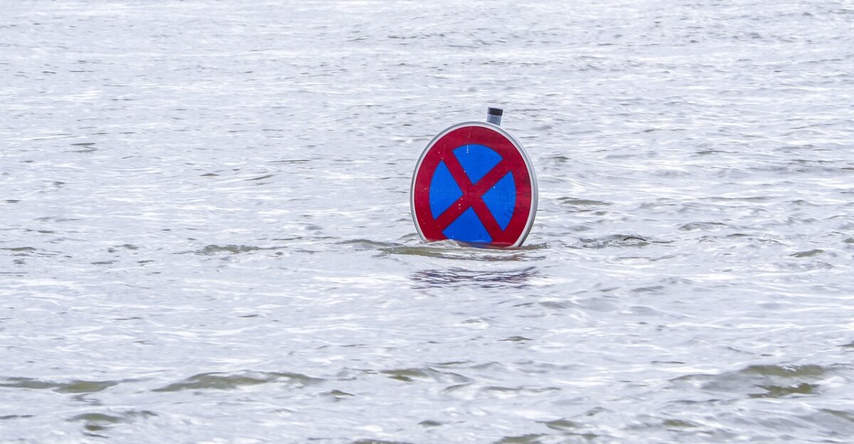 water flooding flood climate change catastrophe climate protection storm nature force of nature wet flow water level flood disaster civil protection landscape sign street sign flood flood flood flood flood