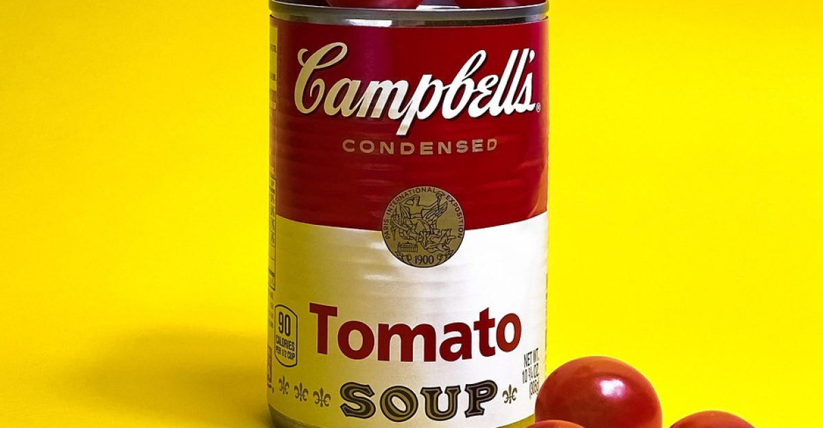 tomato soup, campbells soup, campbells, canned soup, can, canned food, yellow background, cooking, andy warhol, pop art, art, artist, concept, product, cuisine, cherry tomatoes, vegetables, condensed soup, tomato soup, tomato soup, canned soup, canned food, canned food, canned food, canned food, canned food, andy warhol, andy warhol, pop art, pop art, pop art