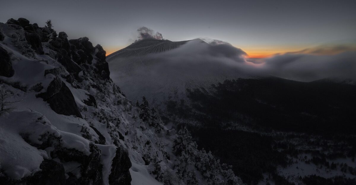 sunset mountain volcano nature landscape nature nature nature nature nature