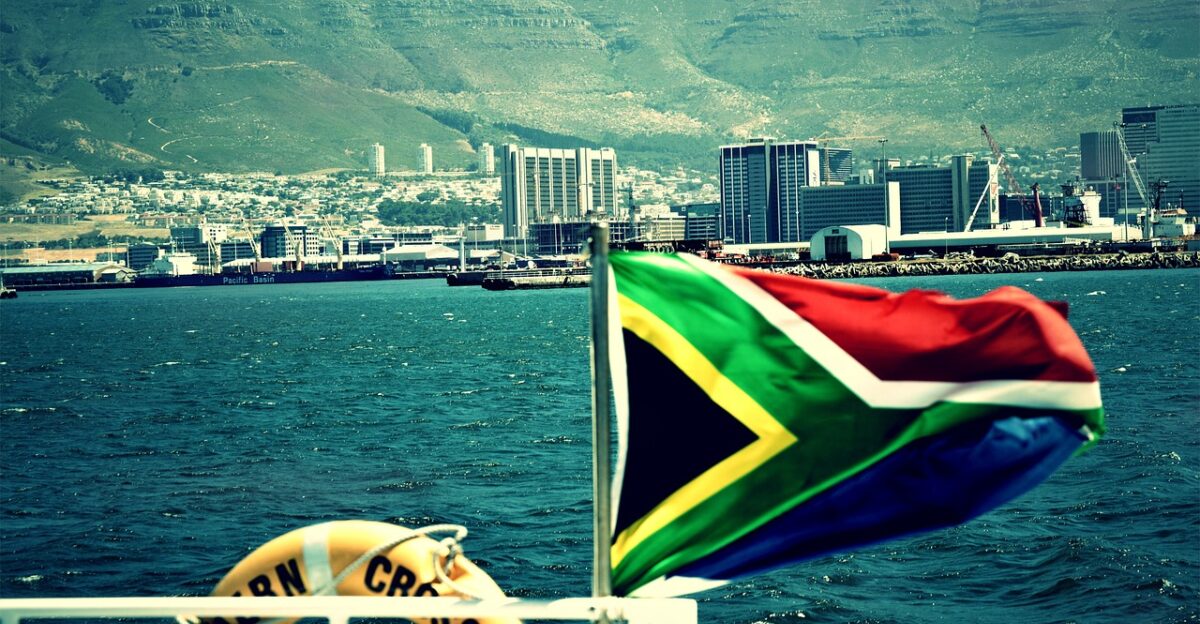 cape town south-africa ocean africa nature city coast flag