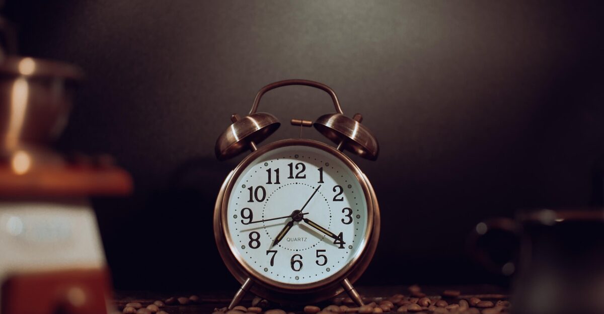 clock alarm clock coffee cup coffee cup coffee grinder grains