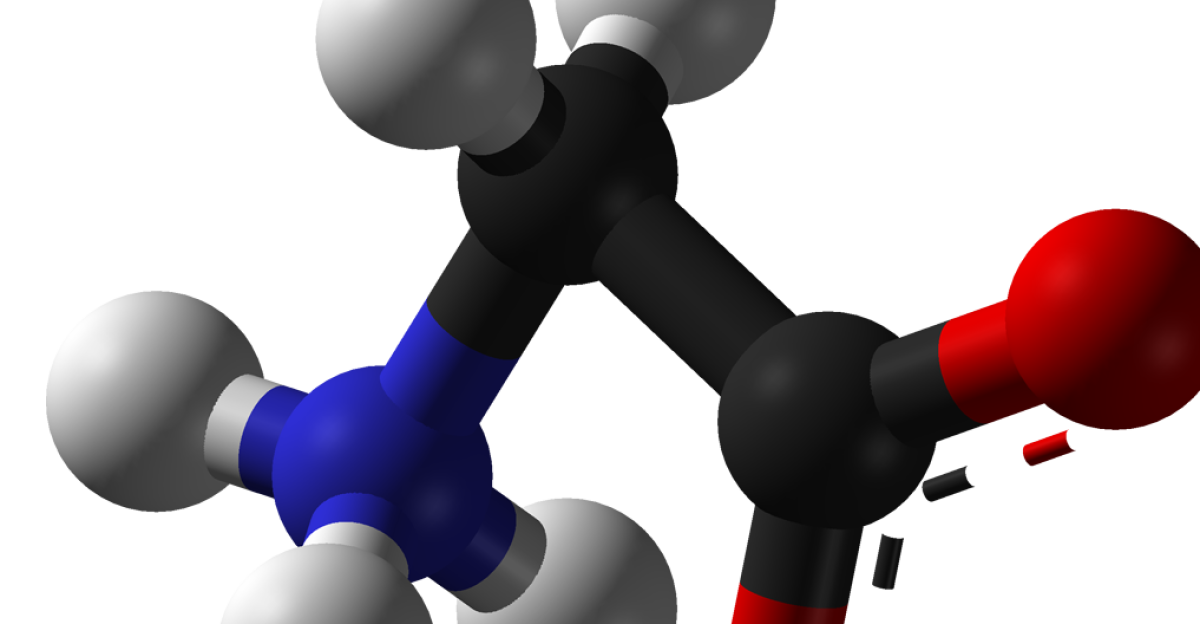 glycine, an amino acid