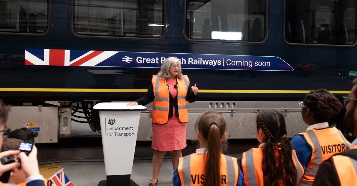 Secretary of State Heidi Alexander attends Bournemouth Railway Depot to announce SWR GBR