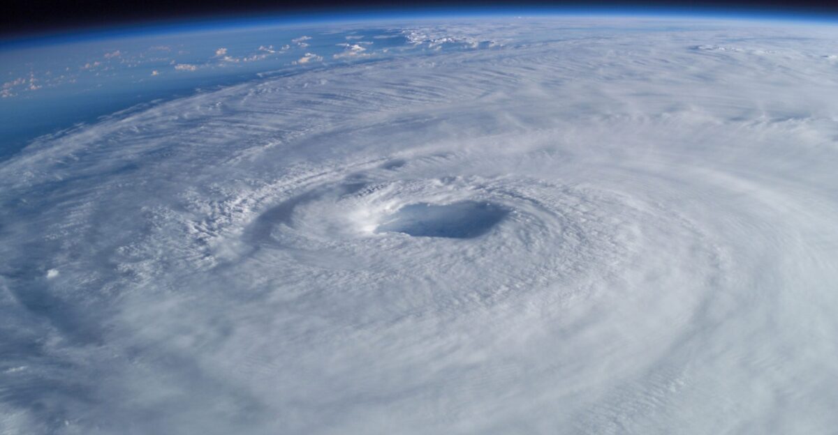 From his vantage point high above the Earth in the International Space Station Astronaut Ed Lu captured this broad view of Hurricane Isabel The image ISS007-E-14750 was taken with a 50 mm lens on a digital camera