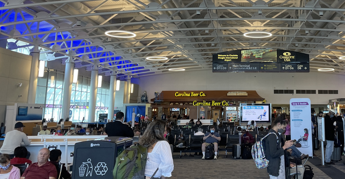 A photo I took at Charlotte Douglas International Airport on Sep 28 2021
